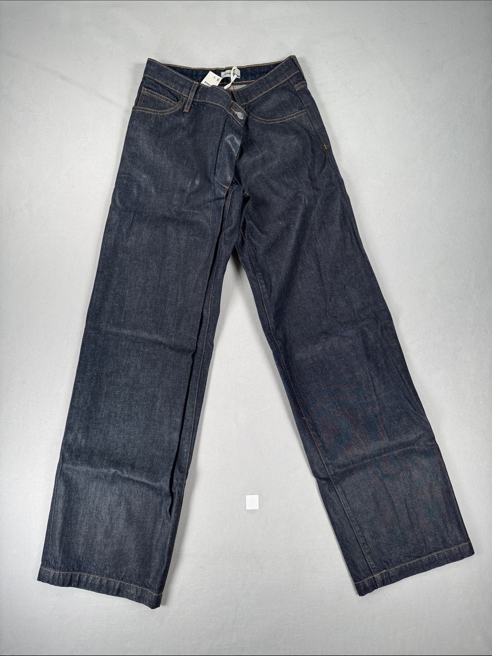 NWT SIMKHAI Women's Coated Indigo Denim Jeans Size 24